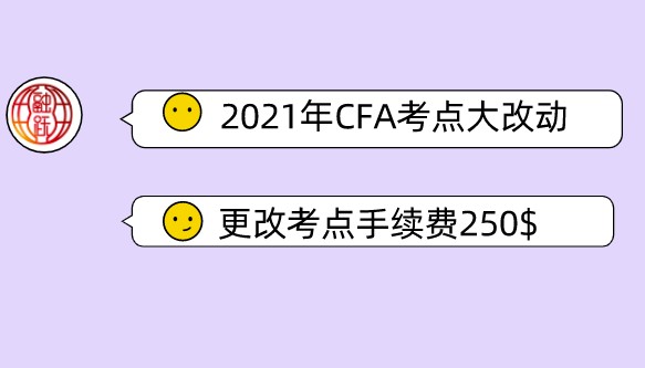2021年CFA考點在CFA報名成功后選擇！更改考點還要250美元手續(xù)費！